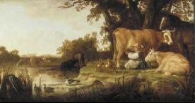 Aelbert Cuyp De Melkster Norge oil painting art